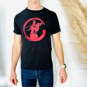 UNISEX Sekiro: Shadows Die Twice Gamer Limited Edition Black Red Tee Shirt Top S